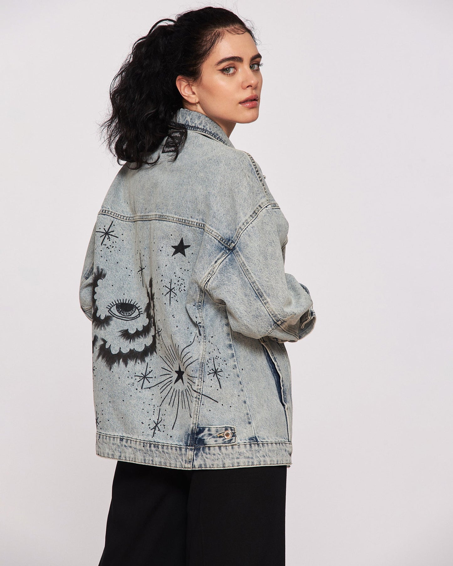 "Look at the stars" denim jacket