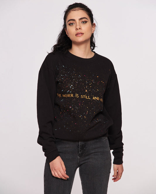 "Love is the Answer" hand painted hoodie