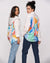 Hand-painted lady's shirt "Life in colors"