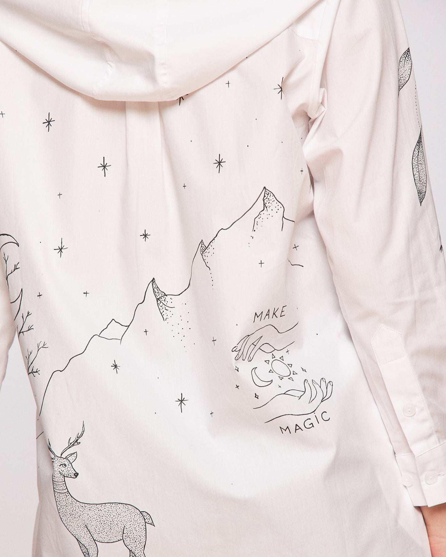 Cămașă damă cu glugă "Magic Thoughts"