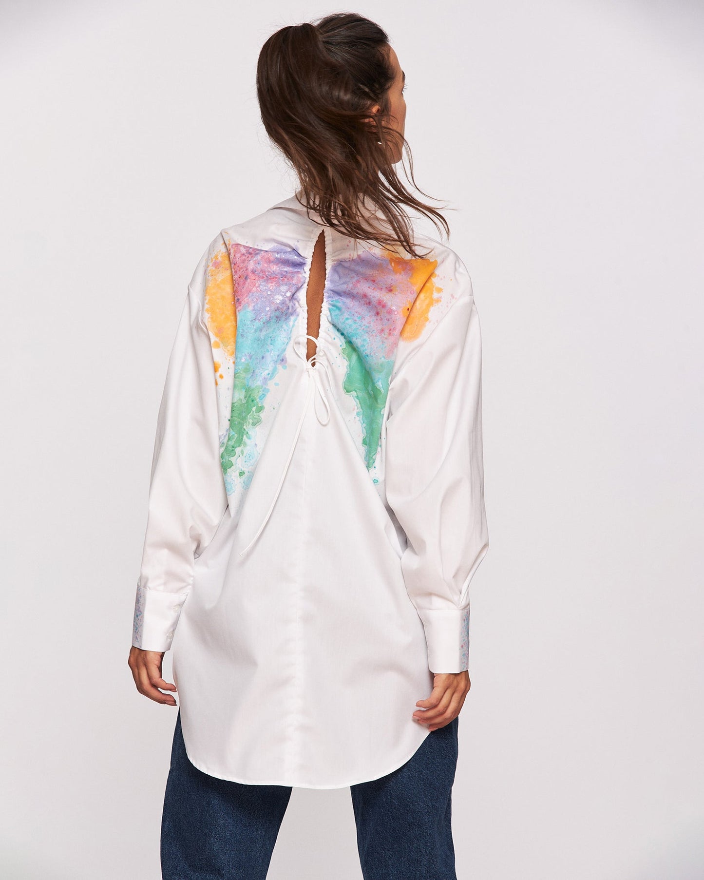 Women's open back shirt "Nature's angel"