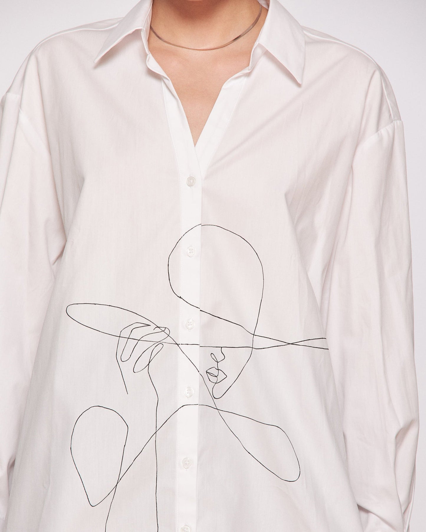 Women's open back shirt "La Parisienne"