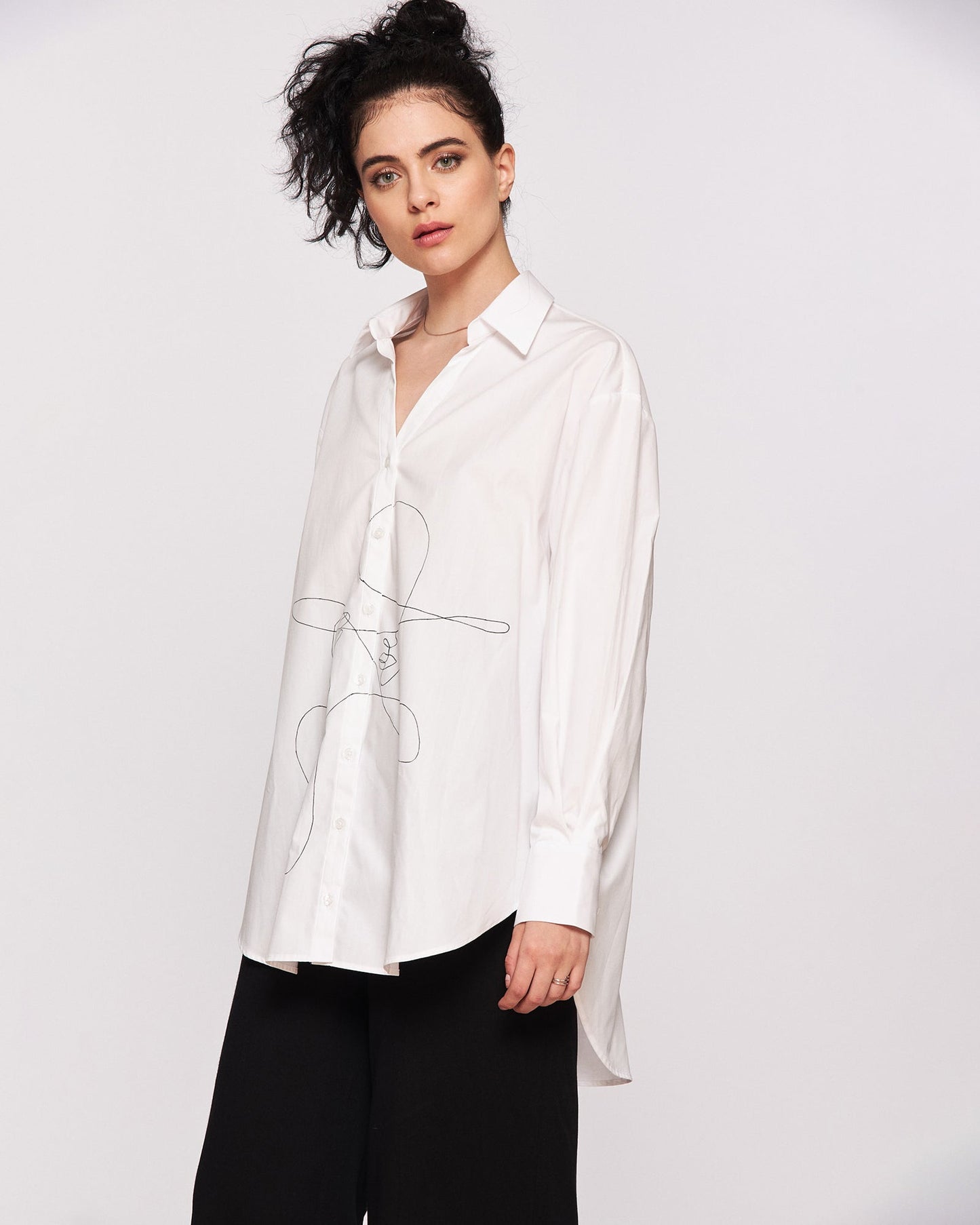 Women's open back shirt "La Parisienne"