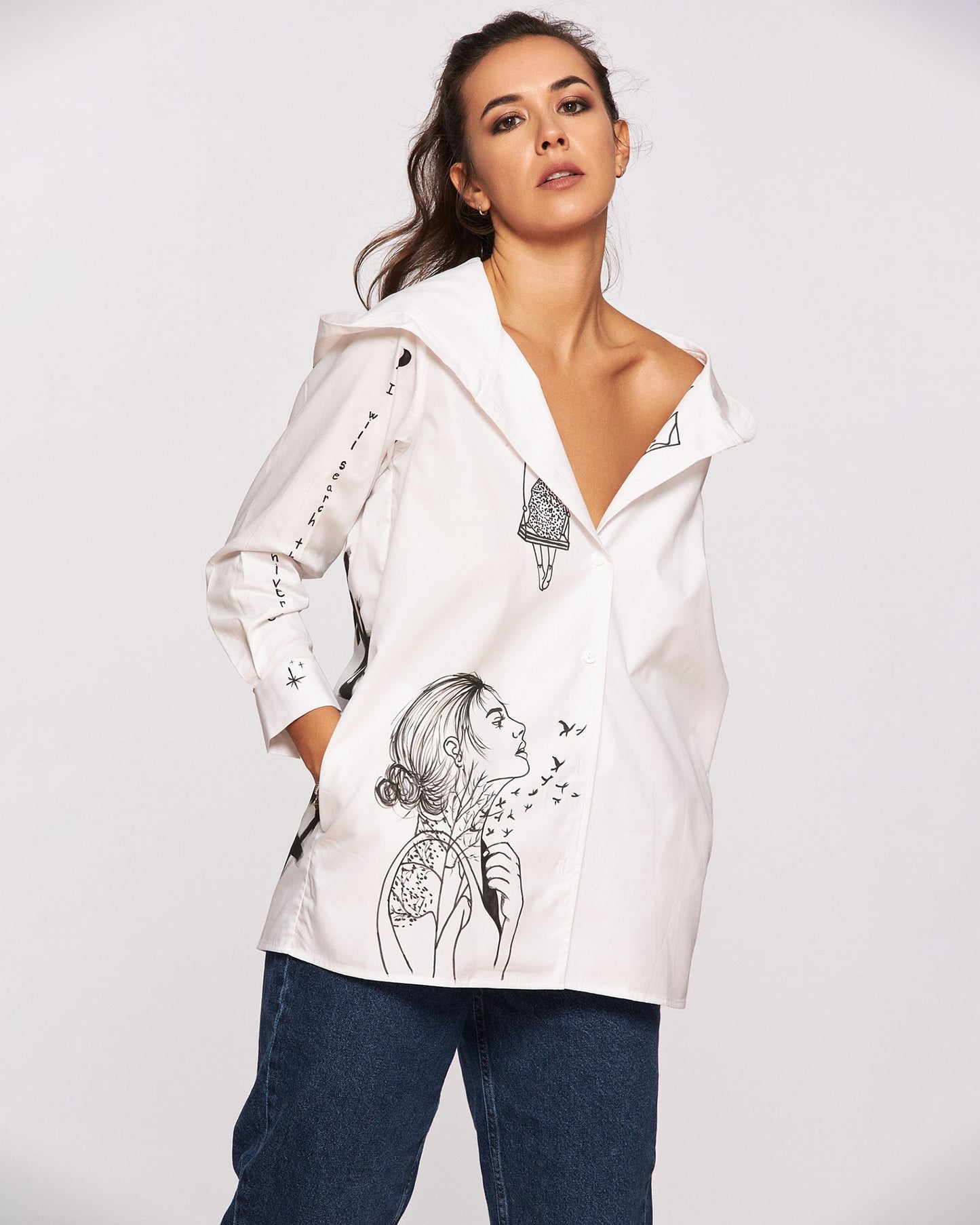 Women's "Self Love" Hooded Shirt