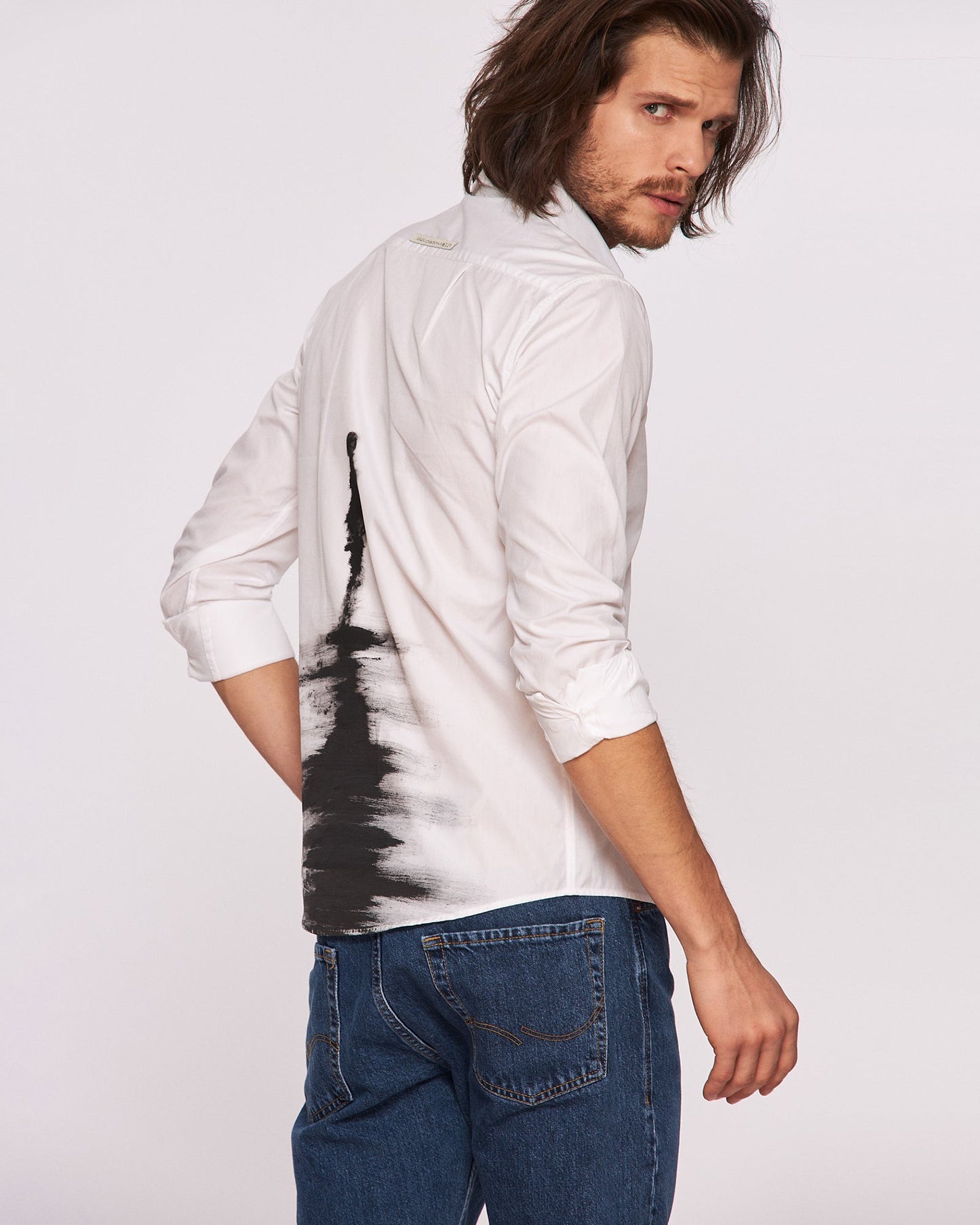 Cămașă bărbați pictată manual ’’Shadow’’