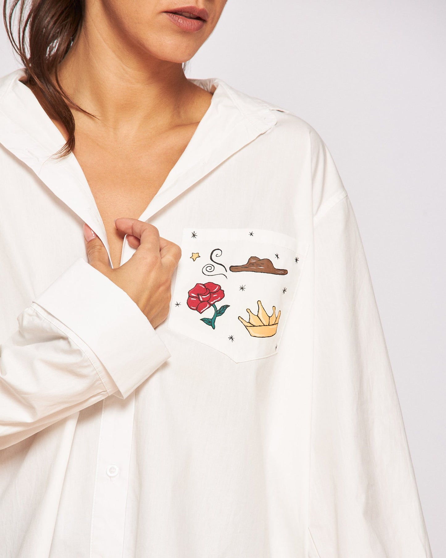 "The Little Prince" Hand Painted Women's Shirt