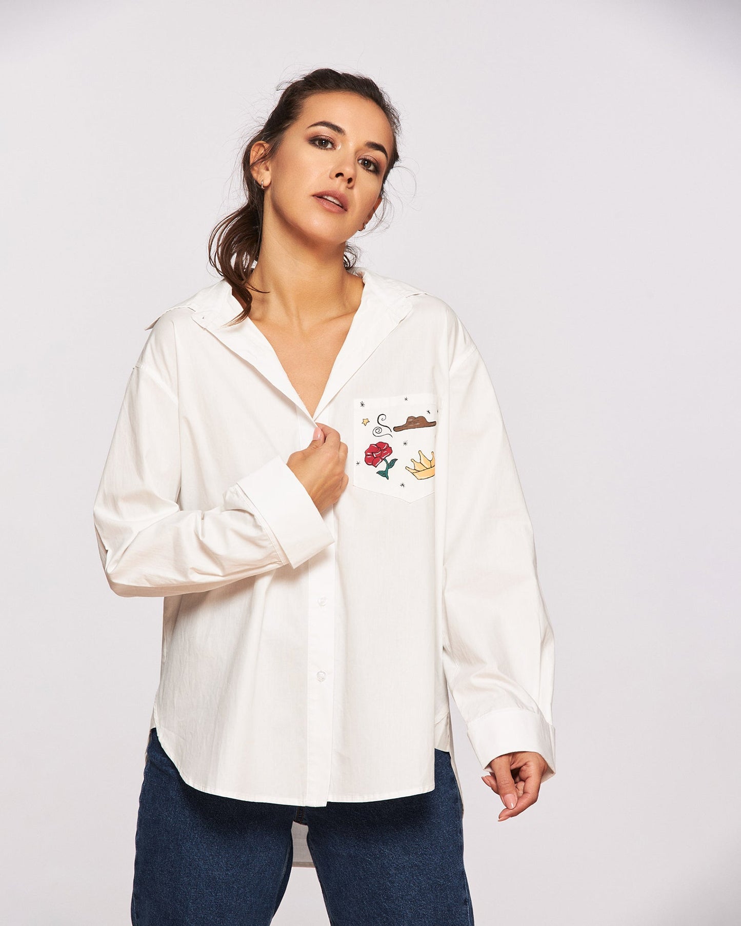 "The Little Prince" Hand Painted Women's Shirt