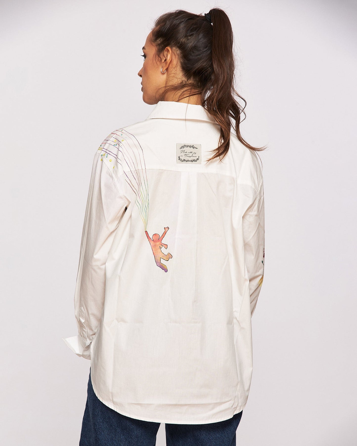 "Le Petit Prince 2.0" hand painted women's shirt