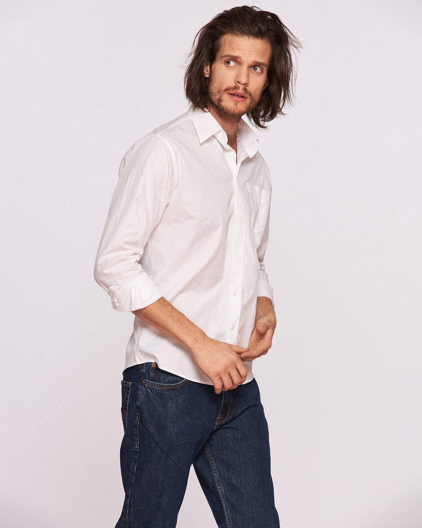 Cămașa bărbați pictată manual ’’Postcard’’