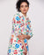 Women's tunic dress with floral motif "Language of flowers"