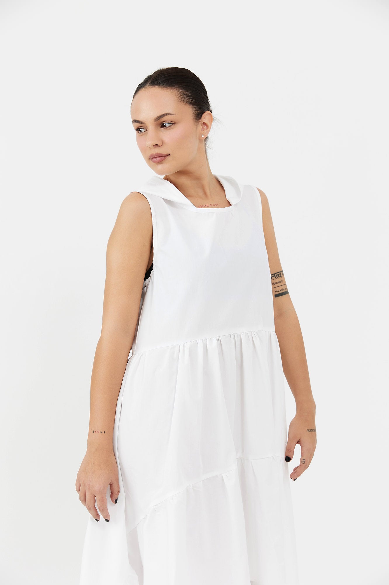 Rochie damă cu glugă "Undercover cotton cloud"