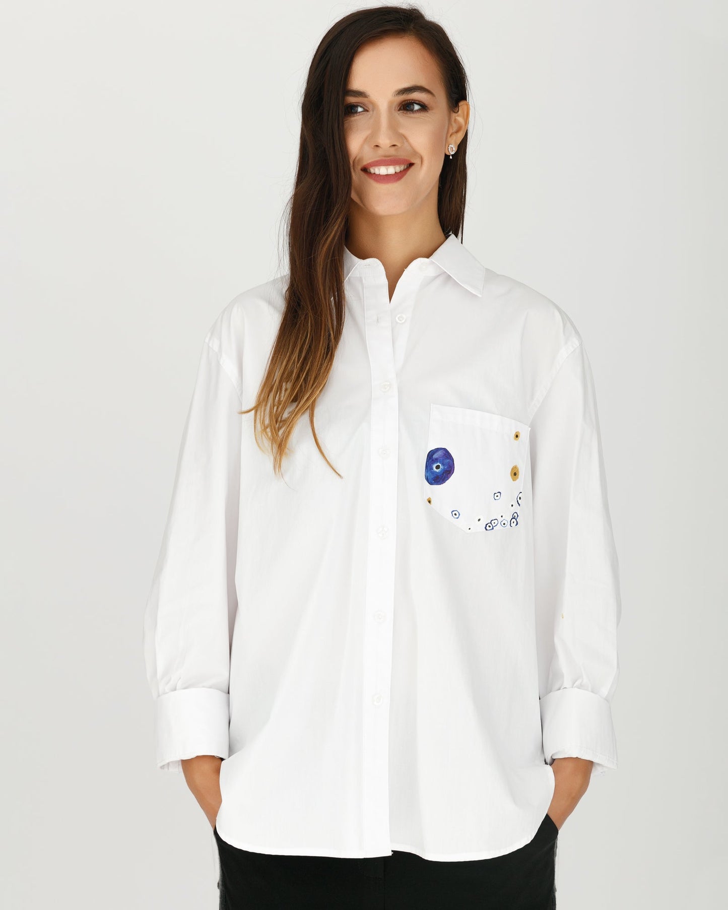 "Mother Love" hand painted women's shirt