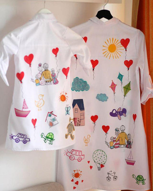 Set rochițe Mamă și Fiică "Childhood memories"