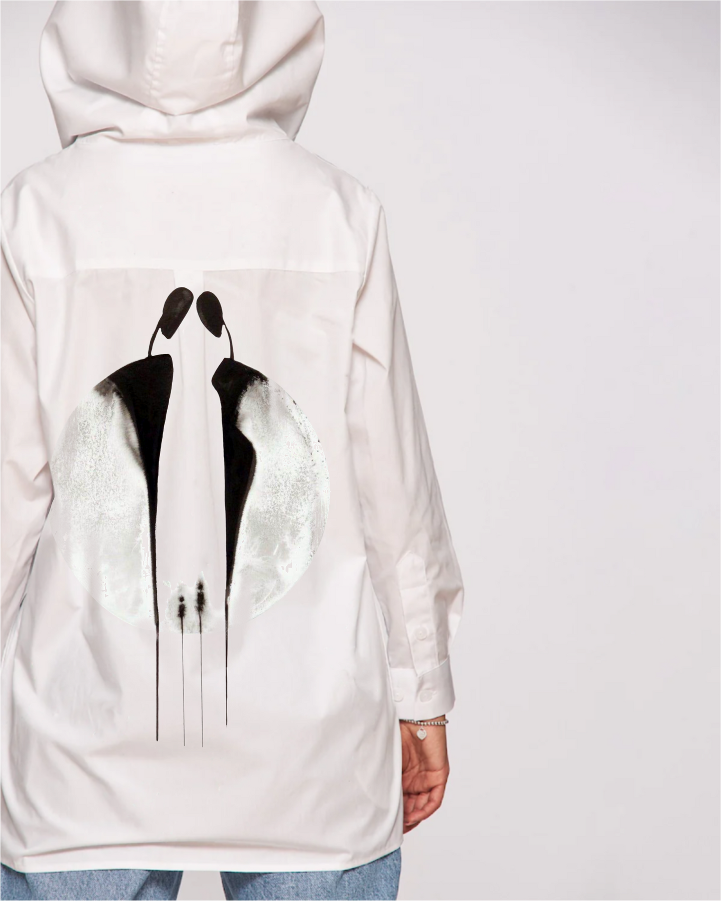 Cămașă cu glugă ”Us under the moon”