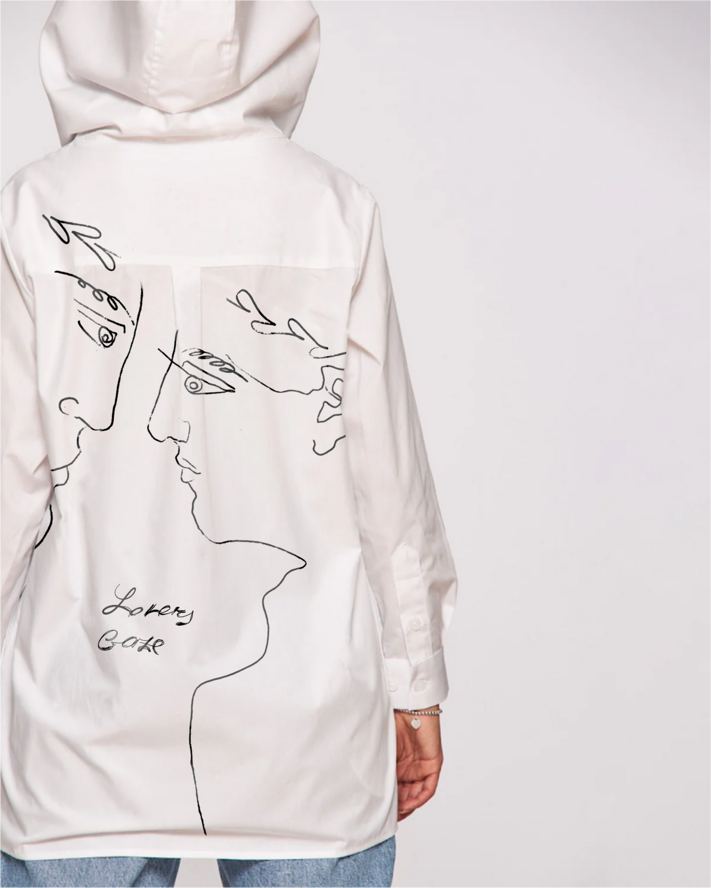 Cămașă cu glugă ”The gaze”