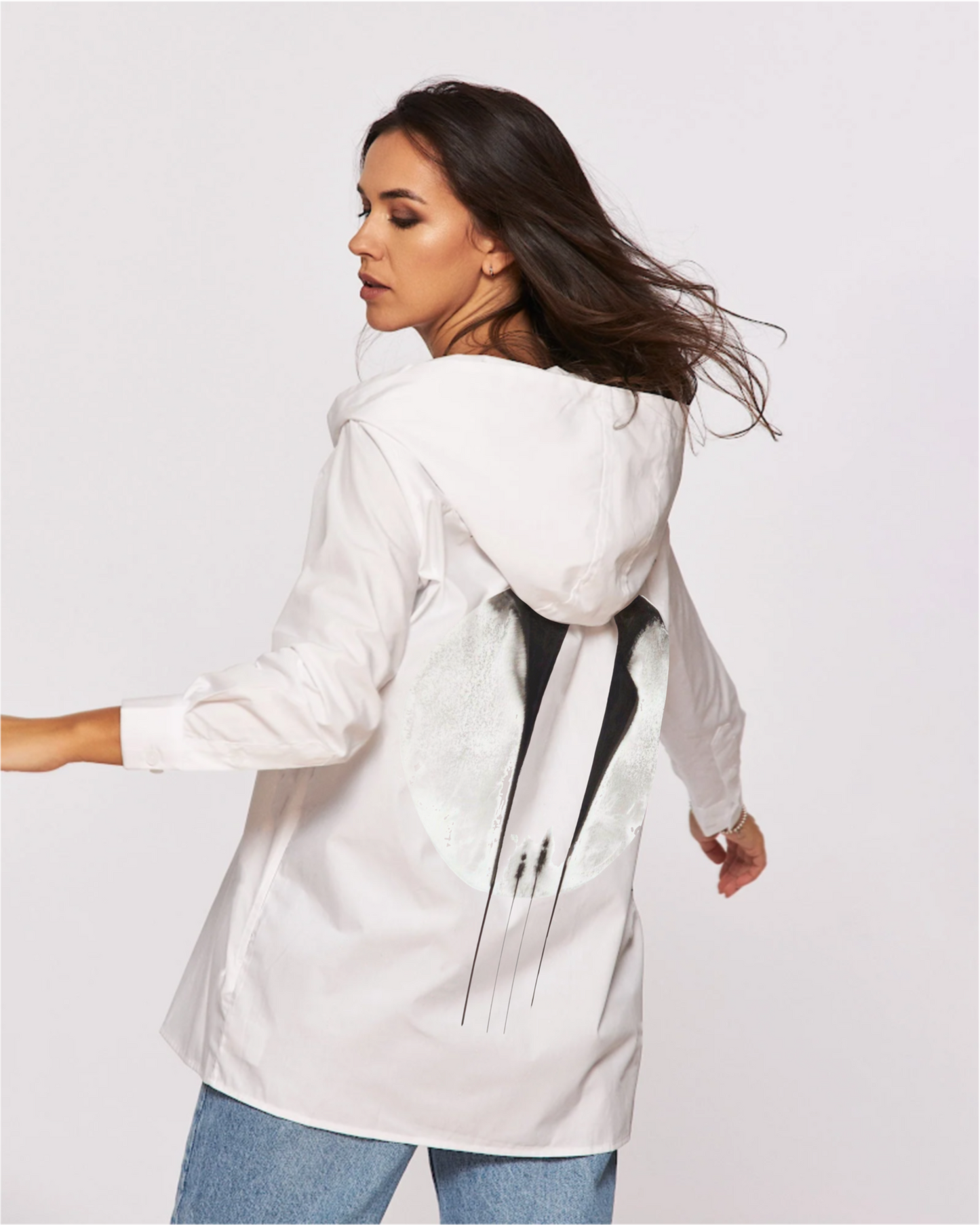 Cămașă cu glugă ”Us under the moon”