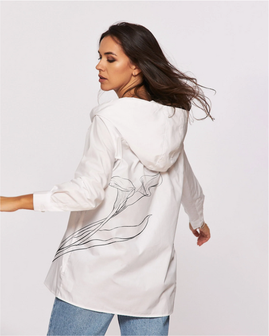 Cămașă cu glugă ”Calla”