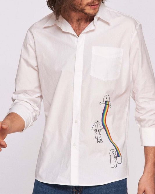 Cămașă bărbați pictată manual ”Friends”