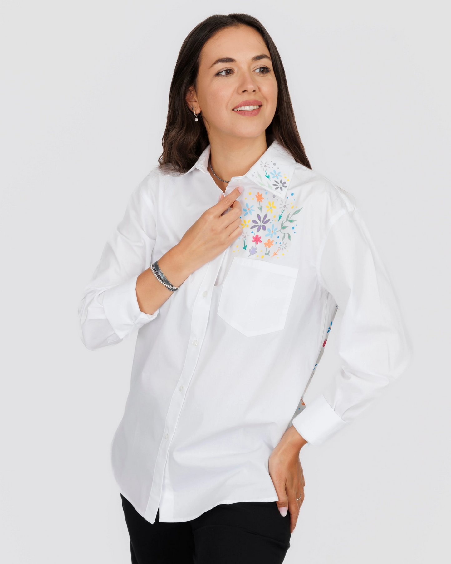 Cămașă damă oversized "Wonderful World"