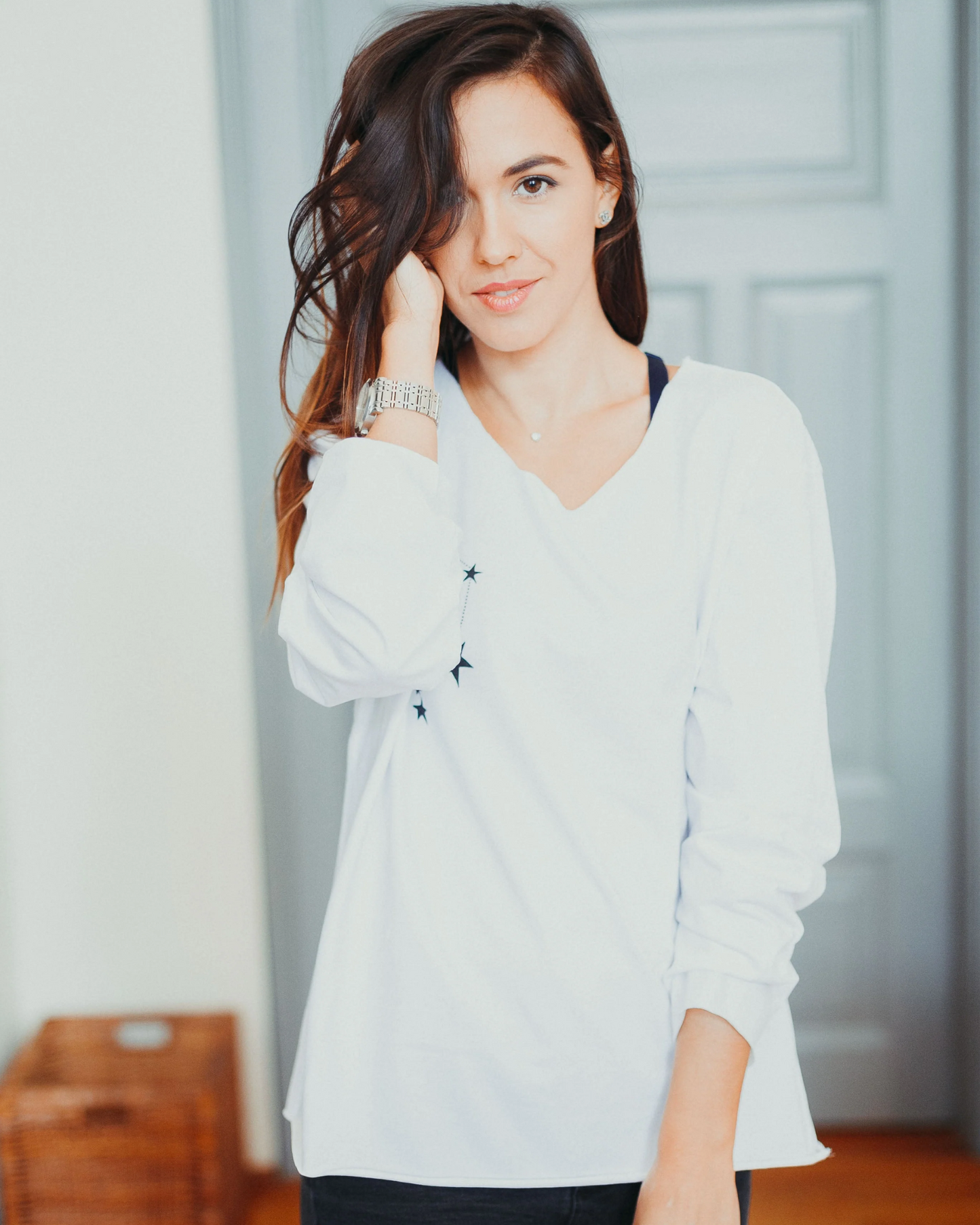 Casual sweatshirt "You are only a moment"