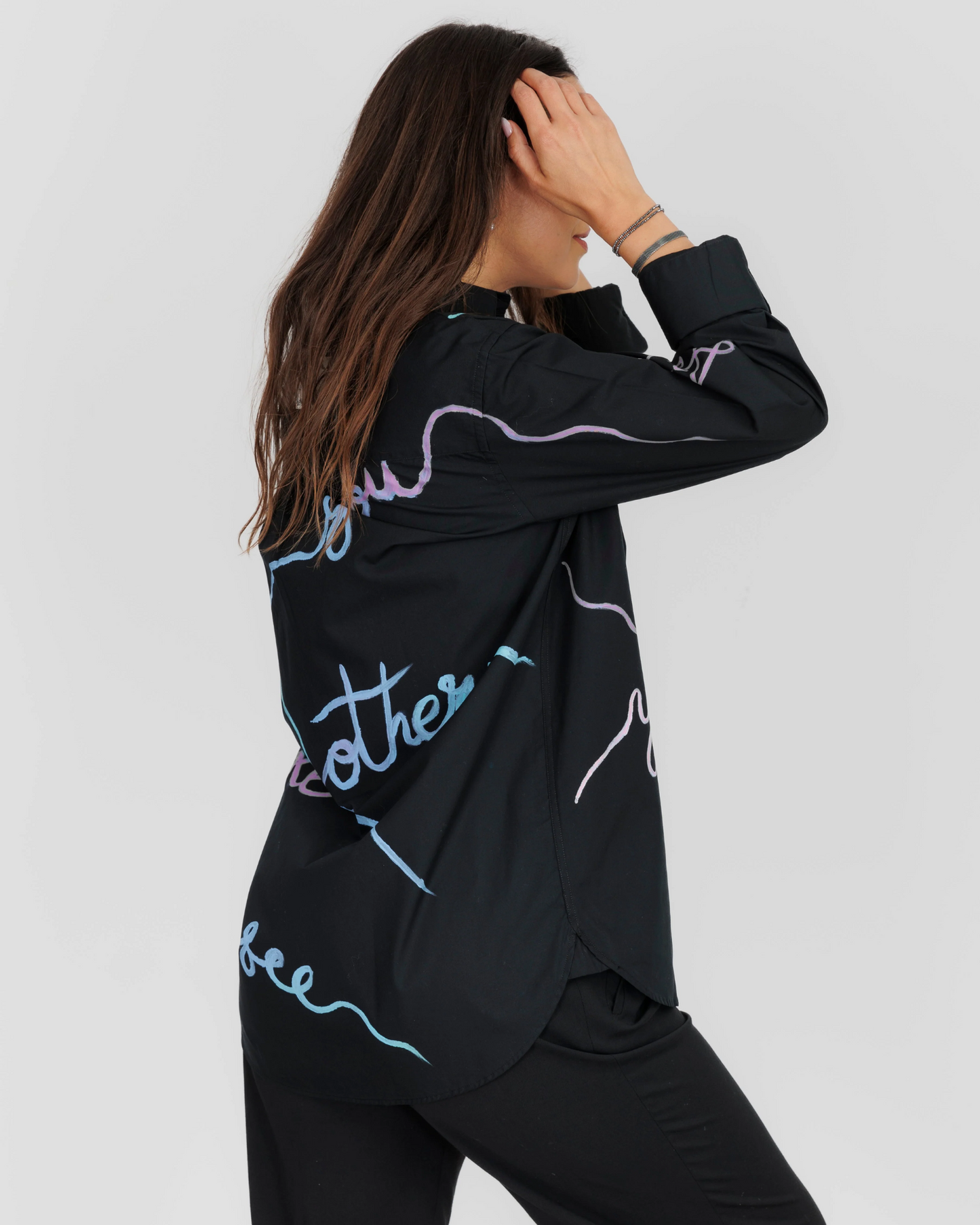 CĂMAȘĂ NEAGRĂ DAMĂ OVERSIZED "Art is what you see"