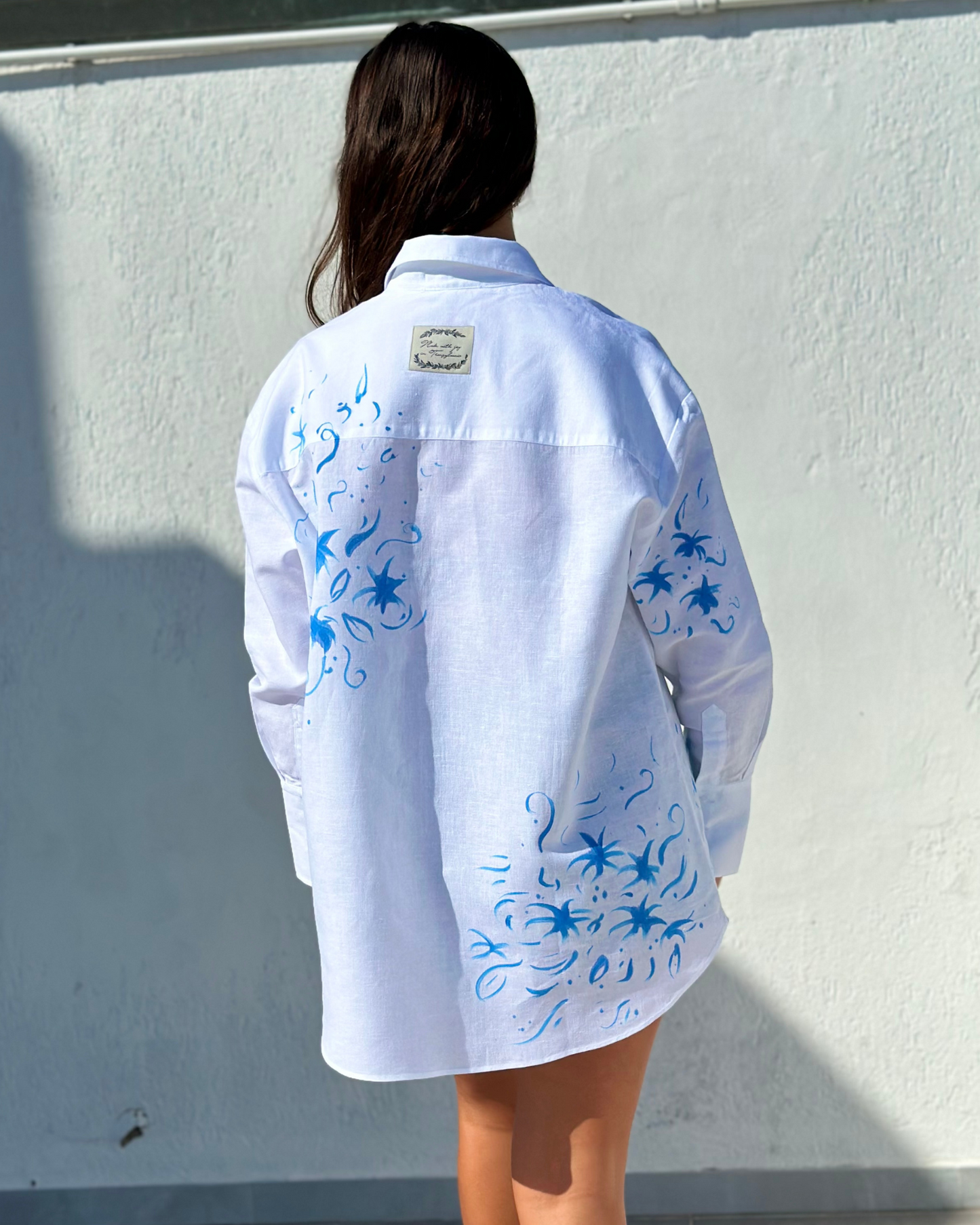 Cămașă din in damă ”Wavy mood”