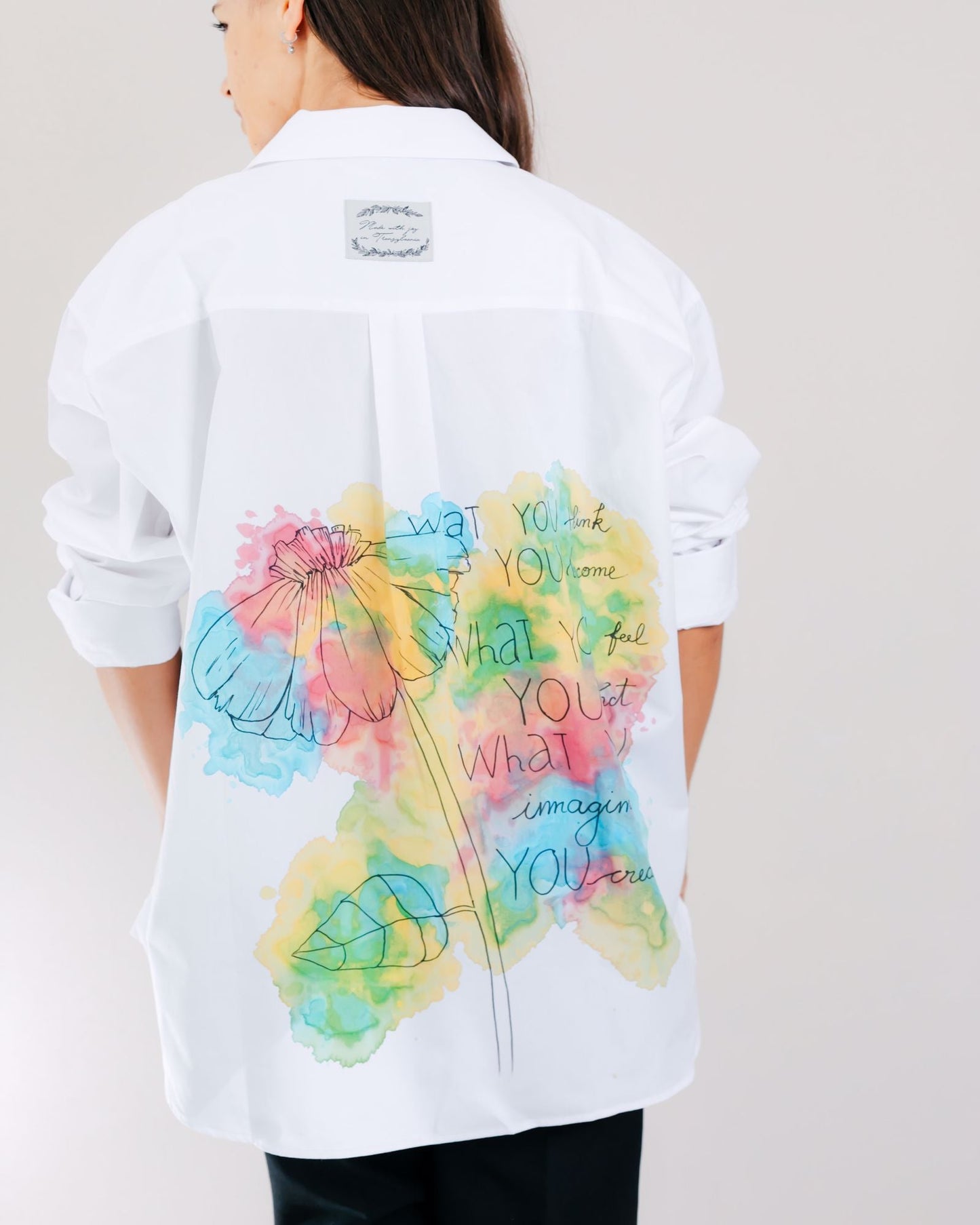"Creation" hand painted shirt