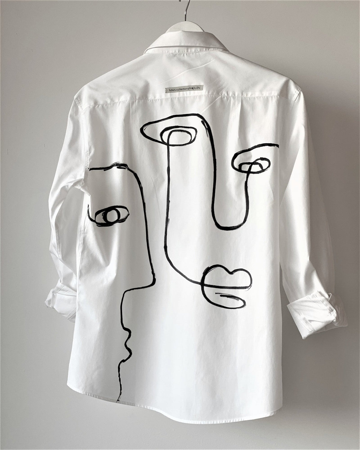 &quot;Abstract&quot; hand painted men&#39;s shirt
