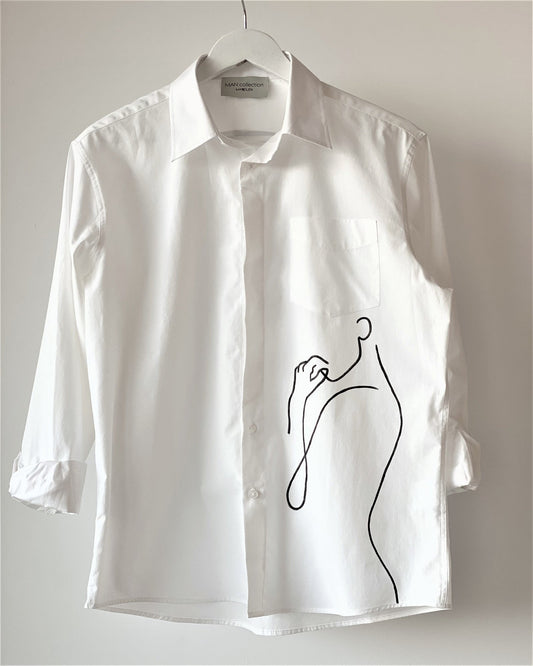 Cămașă bărbați pictată manual ’’Pure experience’’