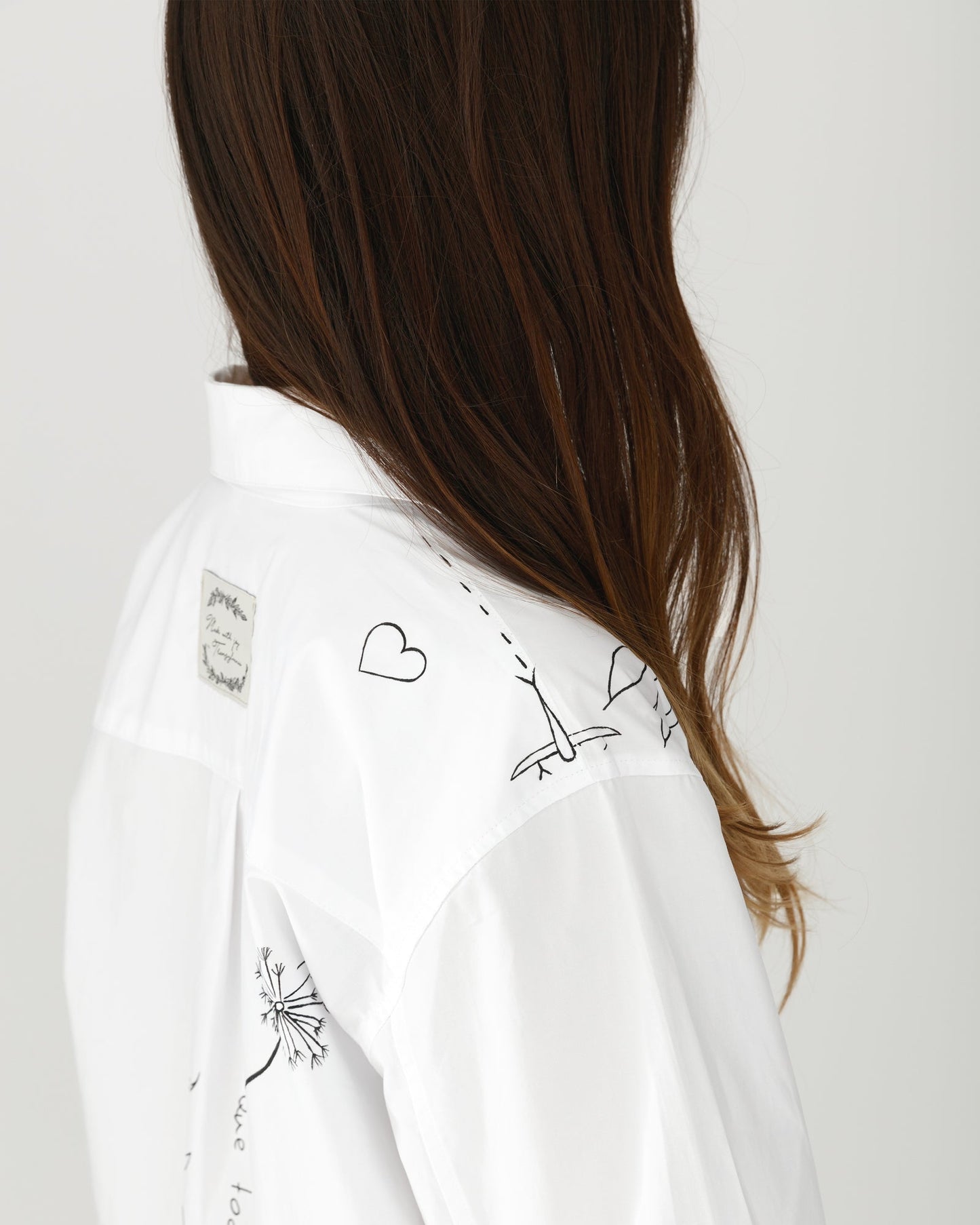 Women's oversized shirt "Create yourself"