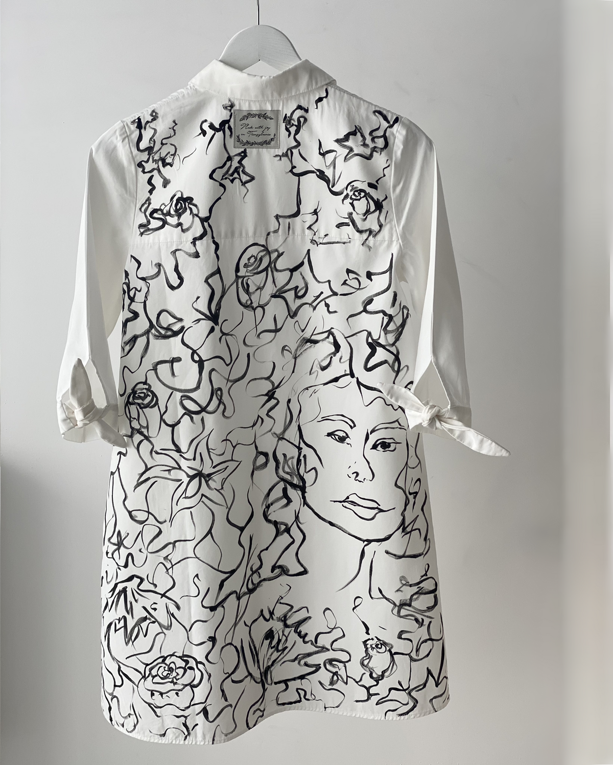 Unique gift women&#39;s dress Connected
