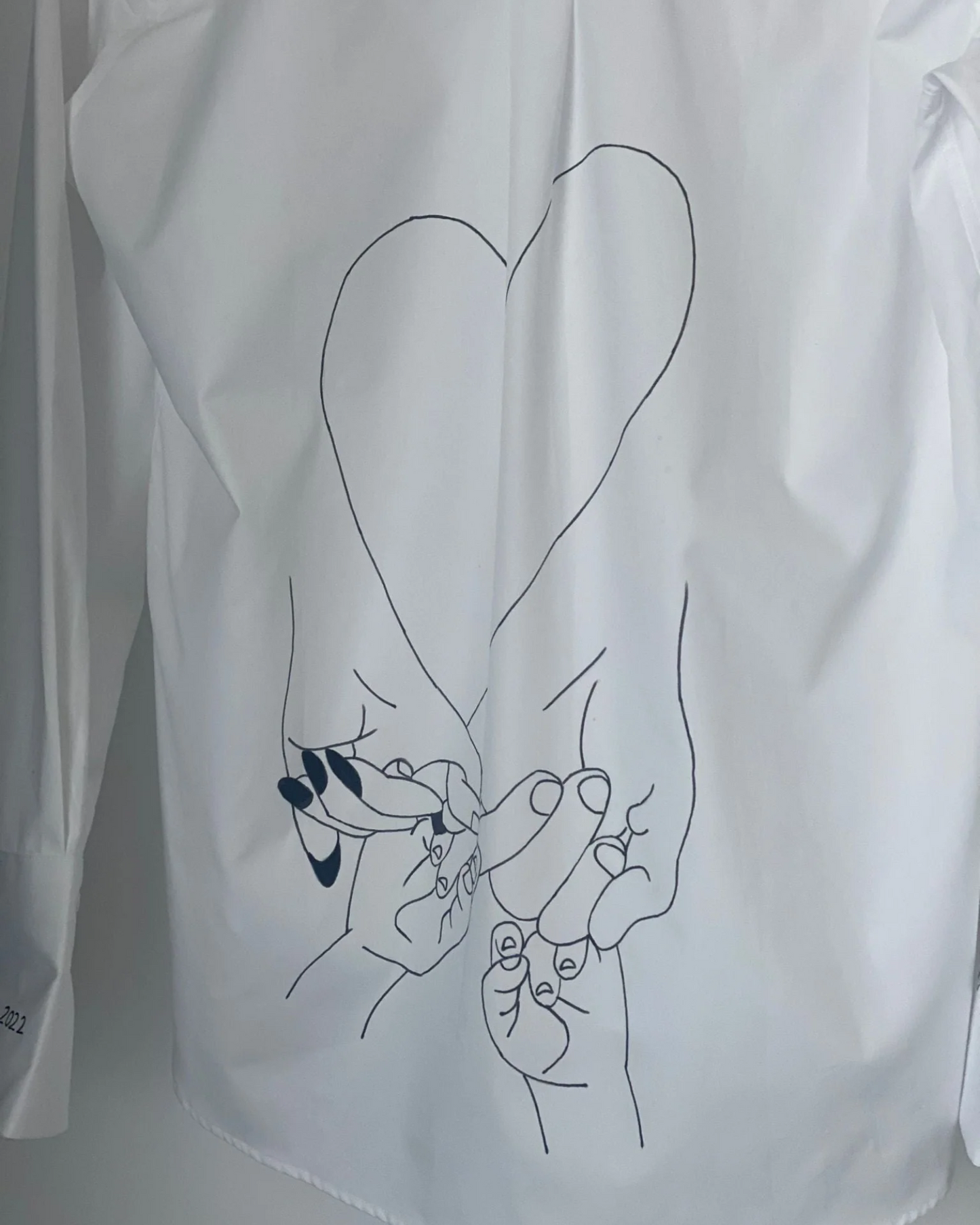 Women's open back shirt "Joy"