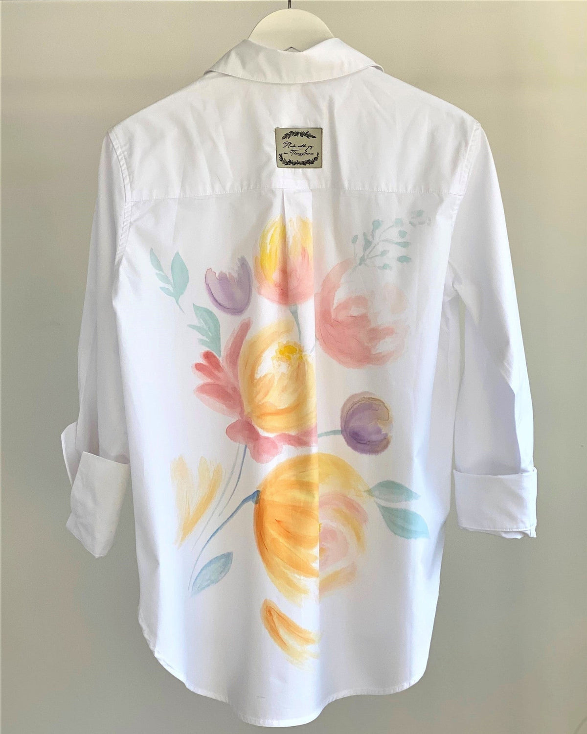Pure Flowers Hand Painted Shirt