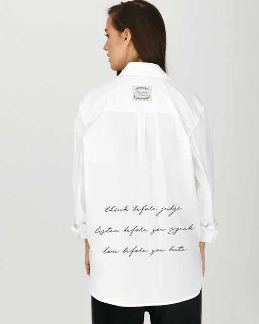 Cămașă damă oversized "All before"