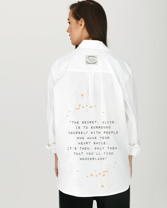 Women's open back shirt "Joy"