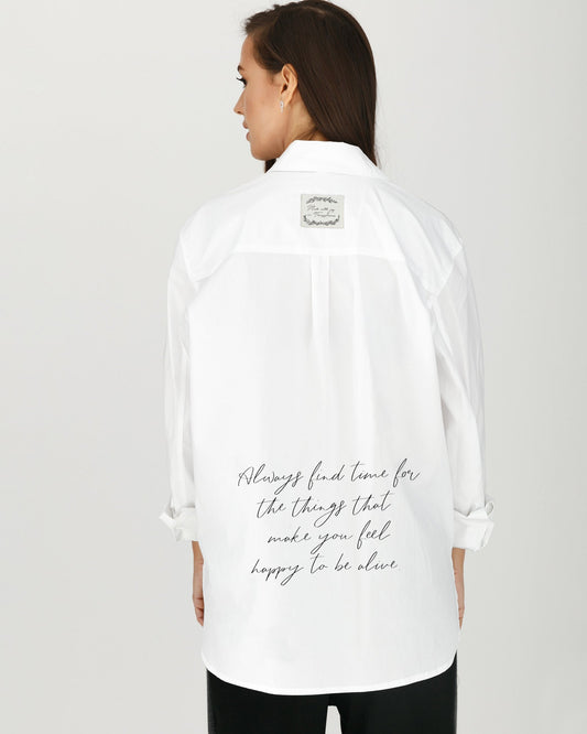 CĂMAȘĂ DAMĂ OVERSIZED PERSONALIZATĂ "FIND YOUR MOTIVATION"