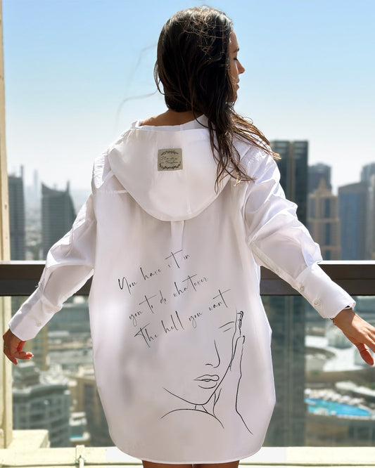 Women's open back shirt "Joy"