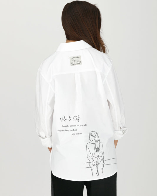 CĂMAȘĂ DAMĂ OVERSIZED PERSONALIZATĂ "Vulnerability note"