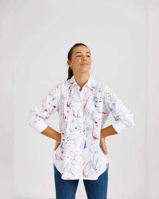 Women's open back shirt "Joy"