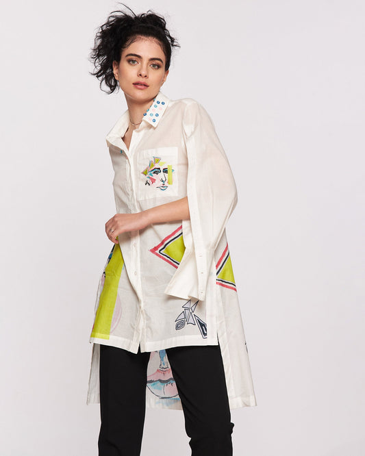 Rochie cămașă damă unicat "Hypnotize"