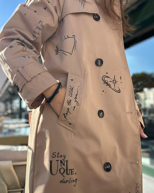 Palton ”Glimpse of brown”