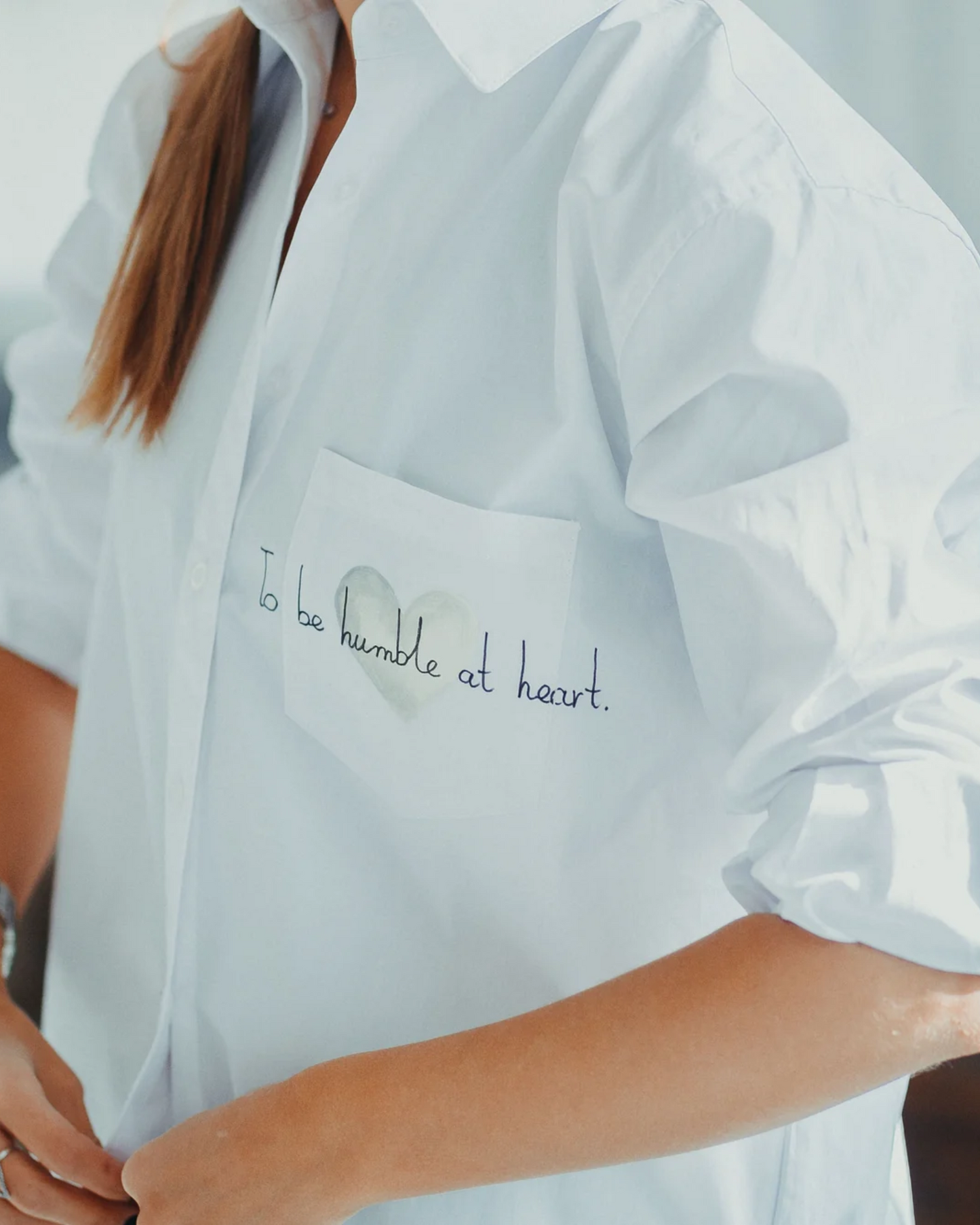 Cămașă unică personalizată "Hearts balloons" sidefat