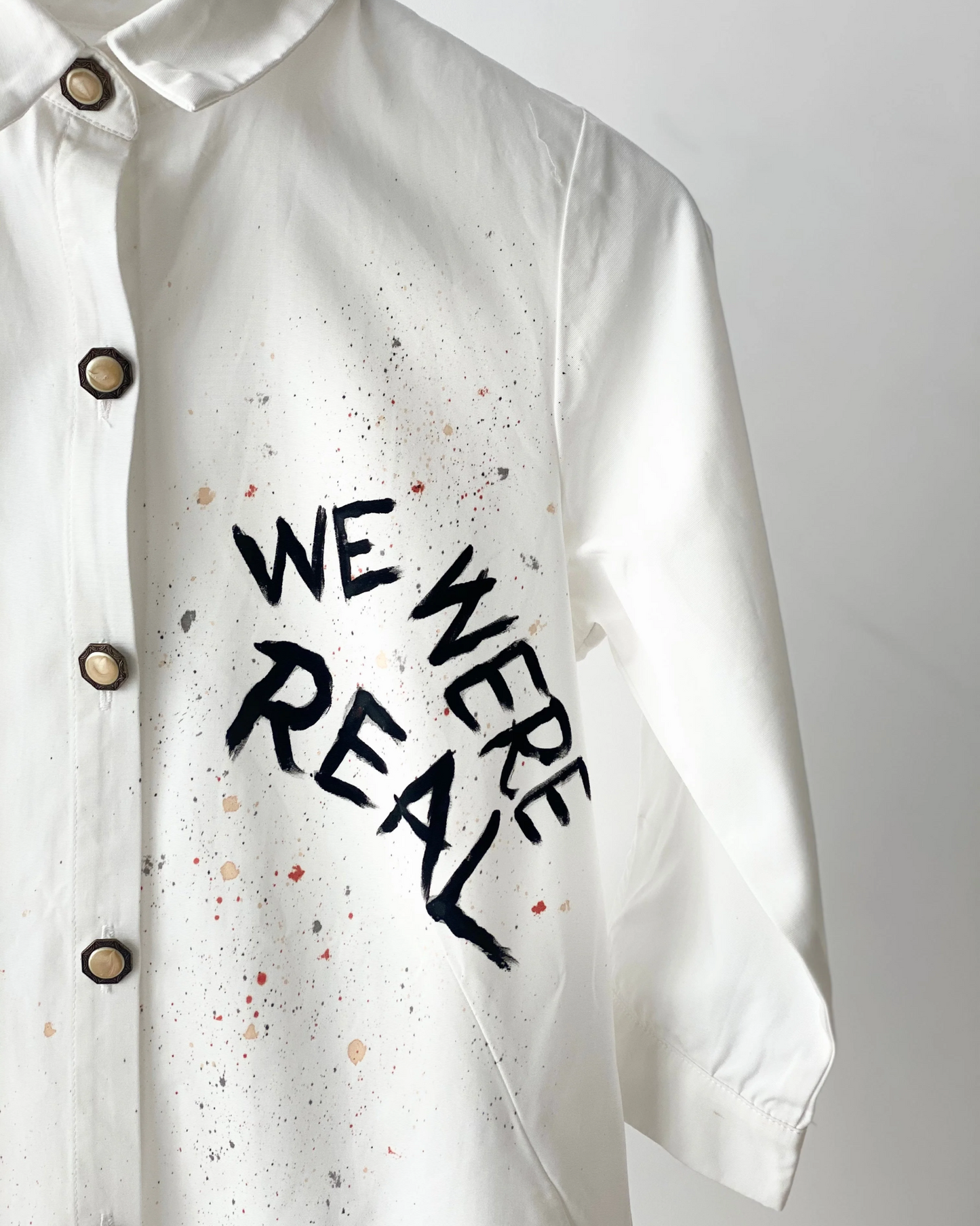Rochie pictată cadou unicat "We Were Born To Be Real Not Perfect"