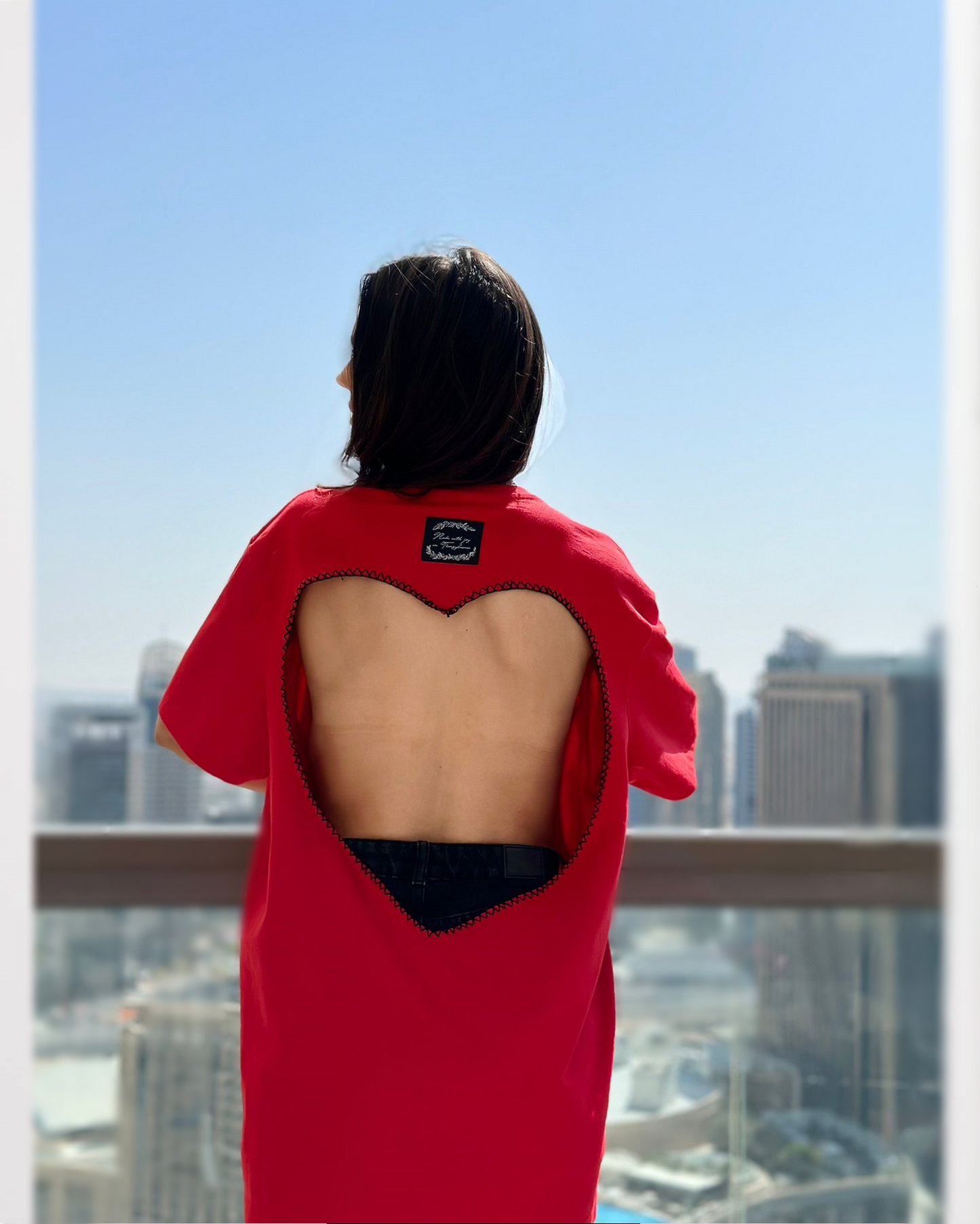 "Romanian Girl" hand-embroidered sweatshirt