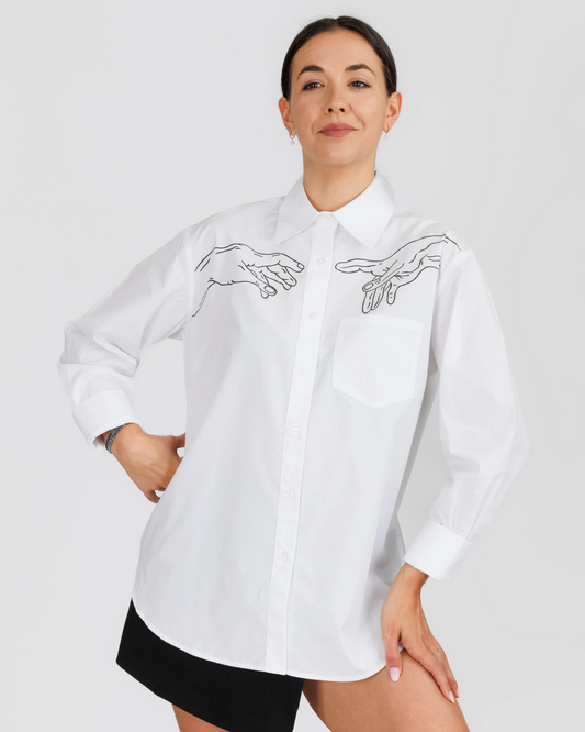 Cămașă damă oversized "World creation"